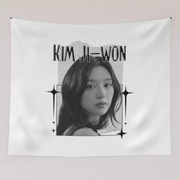 Item preview, Kim Ji-won (김지원) Korean actress South Korean celebrity K-drama star Korean film Scrapbook Collage Cozy Y2K Vintage Design designed and sold by HELL0WBELLO.