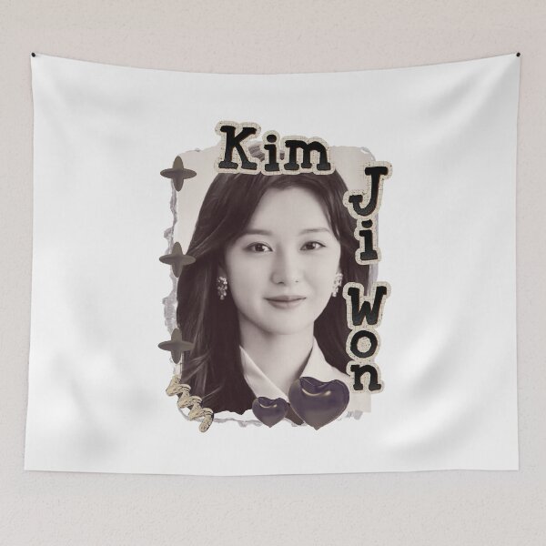 Item preview, Kim Ji-won (김지원) Korean actress South Korean celebrity K-drama star Korean film Scrapbook Collage Cozy Y2K Vintage Design designed and sold by HELL0WBELLO.