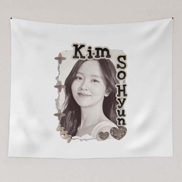 Item preview, Kim So-hyun (김소현) Korean actress South Korean celebrity K-drama star Korean film Scrapbook Collage Cozy Y2K Vintage Design designed and sold by HELL0WBELLO.