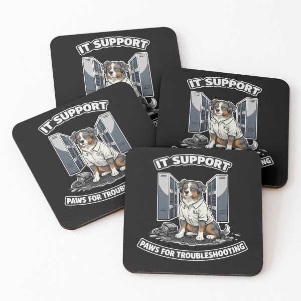 Item preview, Australian Shepherd IT Support - Paws for Troubleshooting Funny Aussie Dog Gift designed and sold by Pulse & Paws | Pop Culture Tees and Stickers.