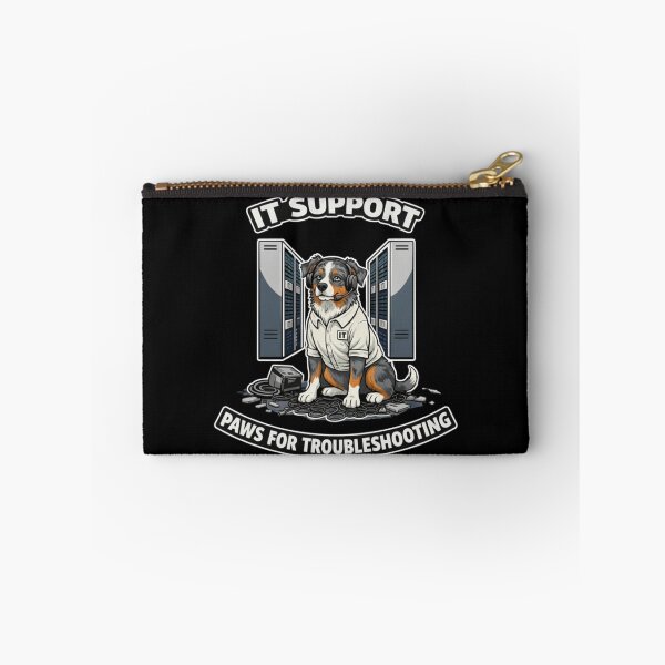 Item preview, Australian Shepherd IT Support - Paws for Troubleshooting Funny Aussie Dog Gift designed and sold by Pulse & Paws | Pop Culture Tees and Stickers.