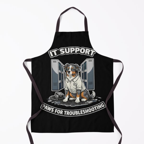 Item preview, Australian Shepherd IT Support - Paws for Troubleshooting Funny Aussie Dog Gift designed and sold by Pulse & Paws | Pop Culture Tees and Stickers.