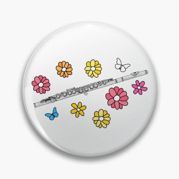 Item preview, Floral Flute Mom Female Flutist Woodwind Musician Mothers Day designed and sold by doodlerob.
