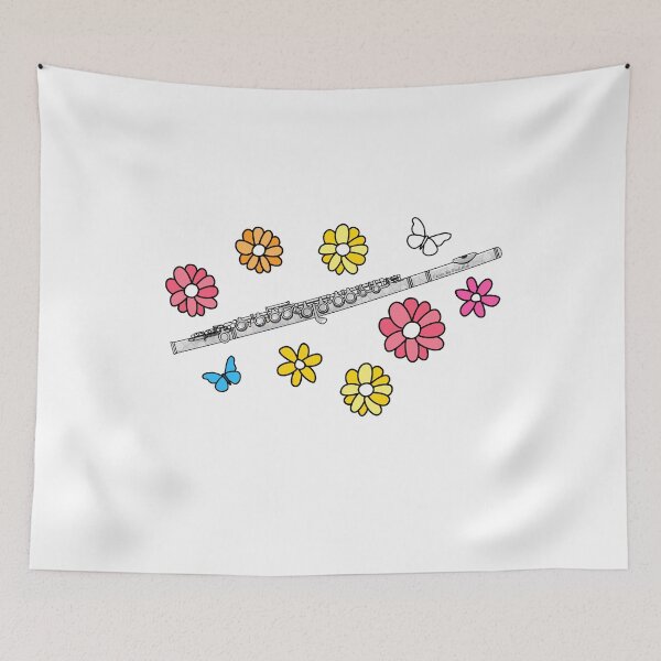 Item preview, Floral Flute Mom Female Flutist Woodwind Musician Mothers Day designed and sold by doodlerob.