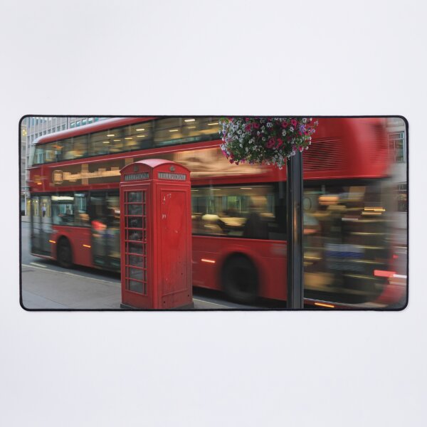 Item preview, Red Double Decker Bus and Traditional Telephone Booth in London designed and sold by izzetsafer.