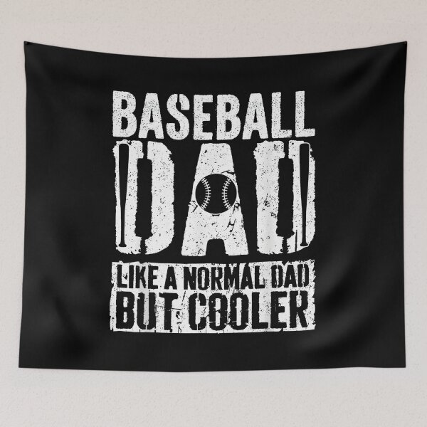 Item preview, Baseball Dad Like a Normal Dad But Cooler Funny Sports Father Quote designed and sold by nadiamitchell.