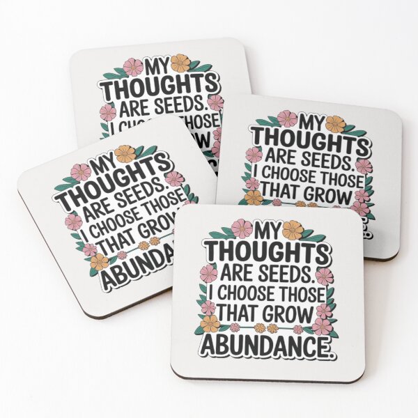 Item preview, Floral Manifestation quote designed and sold by aqua1001.