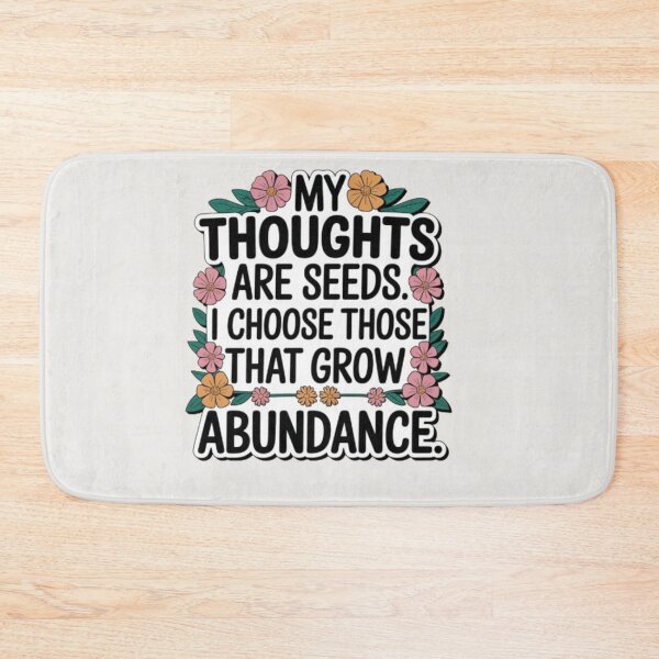 Item preview, Floral Manifestation quote designed and sold by aqua1001.