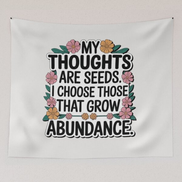 Item preview, Floral Manifestation quote designed and sold by aqua1001.
