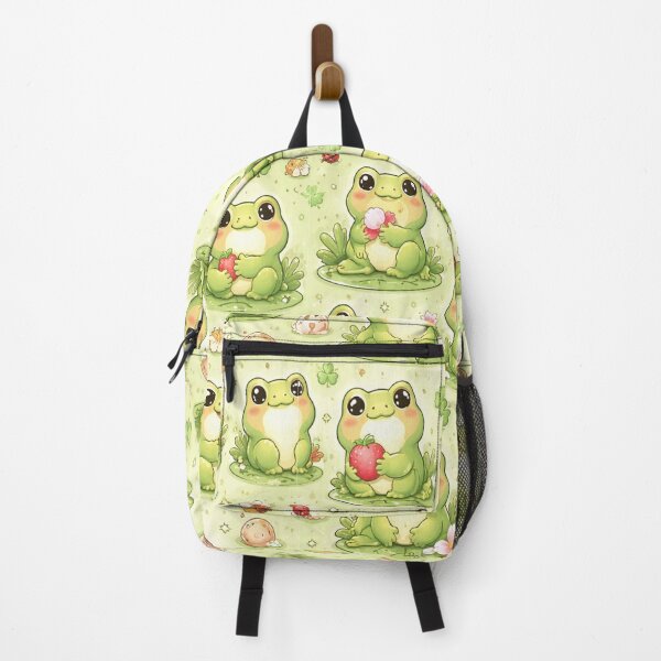 Item preview, Froggy Garden – Cute Seamless Frog Pattern Art Illustration designed and sold by bartink.co.