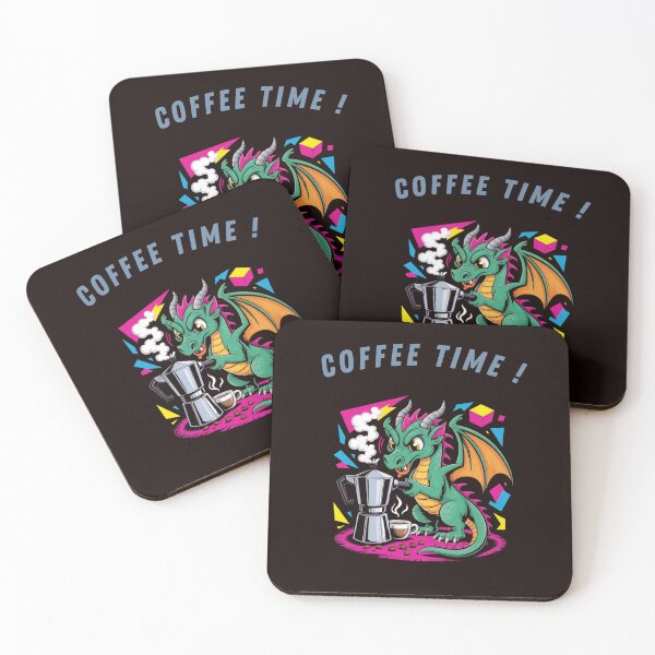 Item preview, Coffee‑Powered Dragon funny barista design  designed and sold by Logiprint.