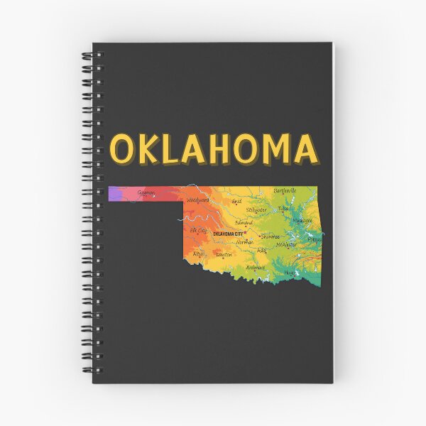 Item preview, Oklahoma State Topographic Elevation Map designed and sold by mashmosh.