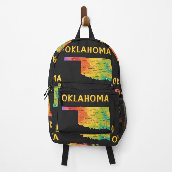 Item preview, Oklahoma State Topographic Elevation Map designed and sold by mashmosh.