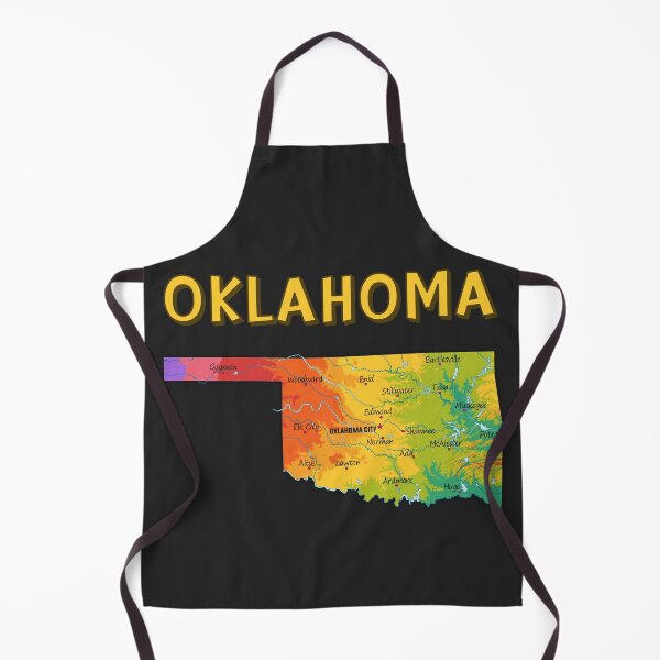 Item preview, Oklahoma State Topographic Elevation Map designed and sold by mashmosh.