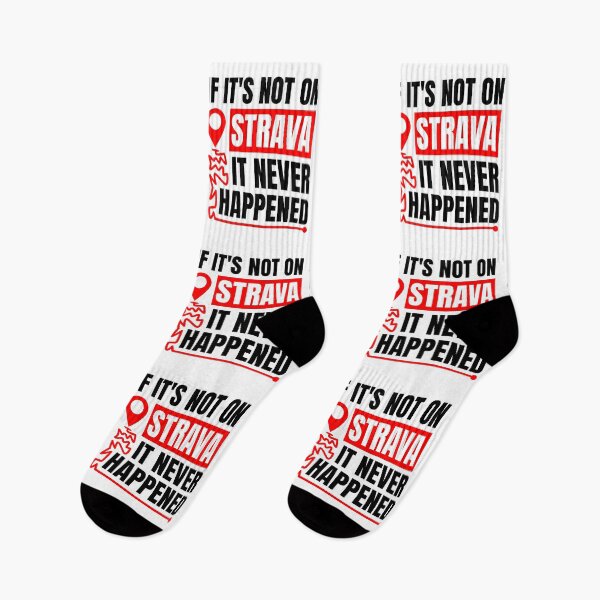 Item preview, If It's Not On Strava It Never Happened - Funny Cycling & Running Quote - Motivational Strava Gift for Cyclists and Runners designed and sold by BMLprint ⭐⭐⭐⭐⭐.