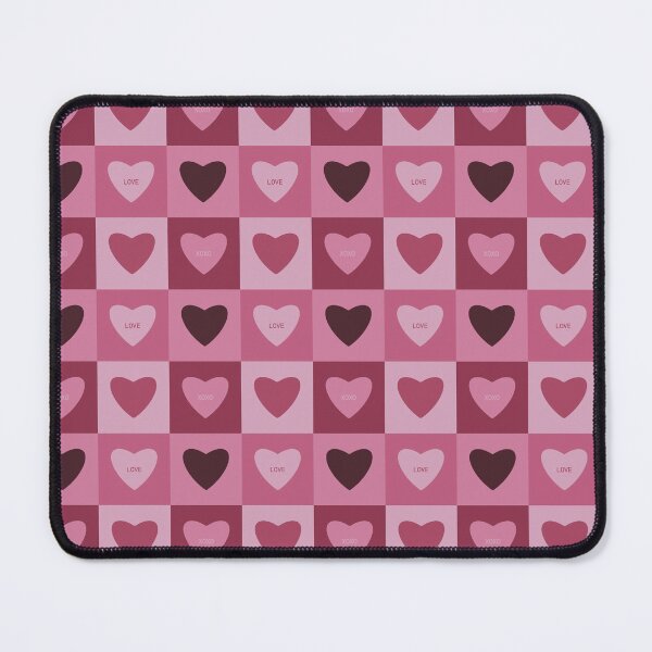 Item preview, Love hearts loving pink romantic Checker board patterns designed and sold by wenjunior.