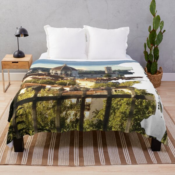 Item preview, View of the city of Florence, Italy with illustration of skyline silhouette designed and sold by CHASAcreative.
