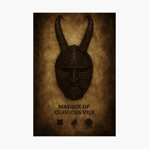 Item preview, Masque of Clavicus Vile - Skyrim designed and sold by My Artprintz.