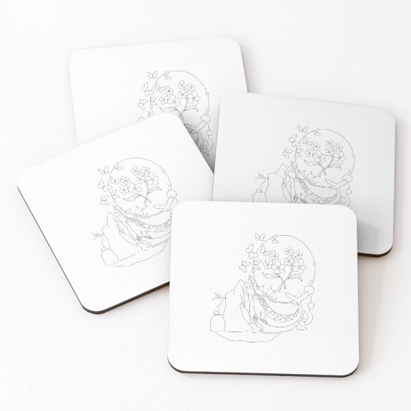 Item preview, Narwhal Moon Botanical Line Art designed and sold by Color for Balance .