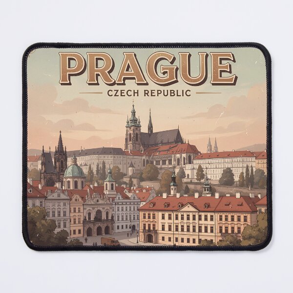 Item preview, Prague Czech Republic 1917 Travel Poster designed and sold by sky11PP.