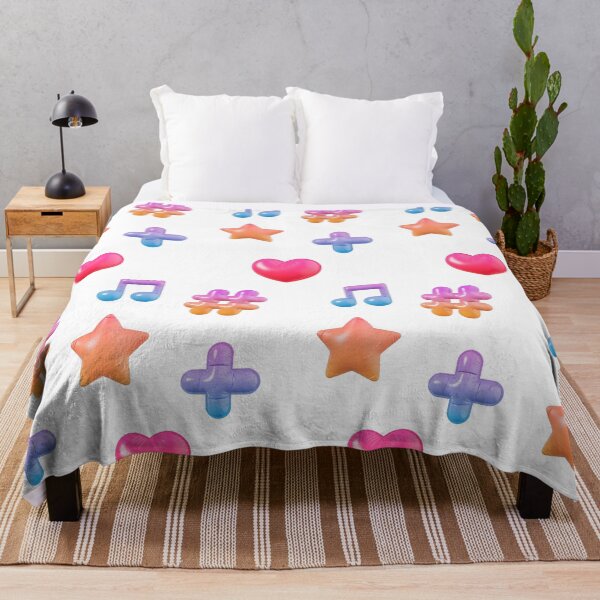 Item preview, Colorful 3D Cute Icons Pattern designed and sold by ARTDXB.