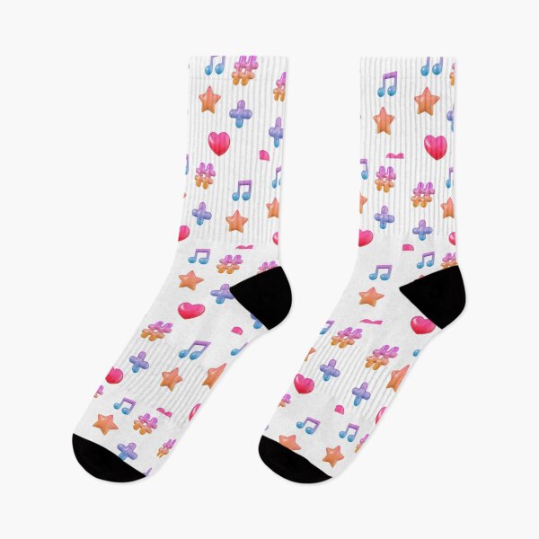 Item preview, Colorful 3D Cute Icons Pattern designed and sold by ARTDXB.