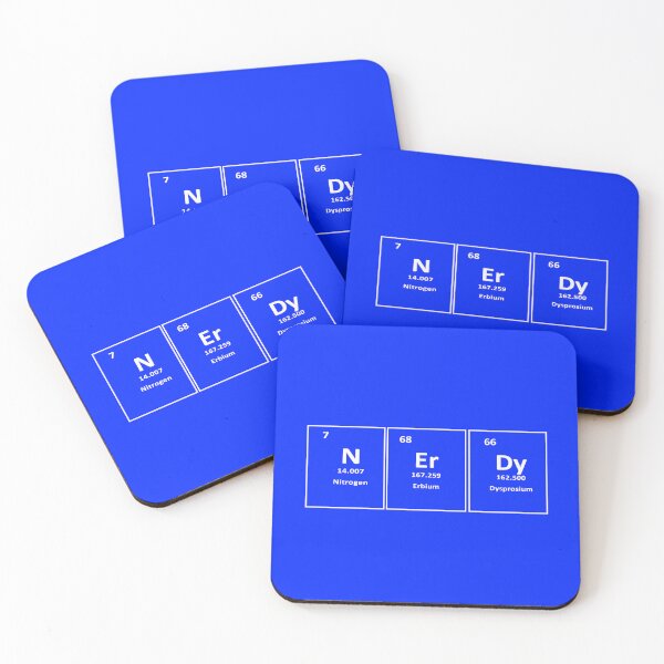 Item preview, Nerdy Chemistry Elements Design – Nitrogen, Erbium & Dysprosium | Science & Geek Humor designed and sold by sciencefacts.