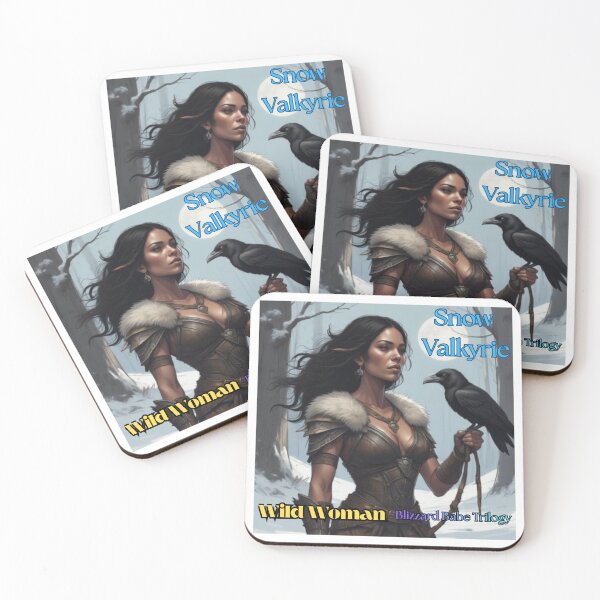 Item preview, Wild Woman Blizzard Babe Trilogy Snow Valkyrie Art Sticker designed and sold by WildWmnCreative.