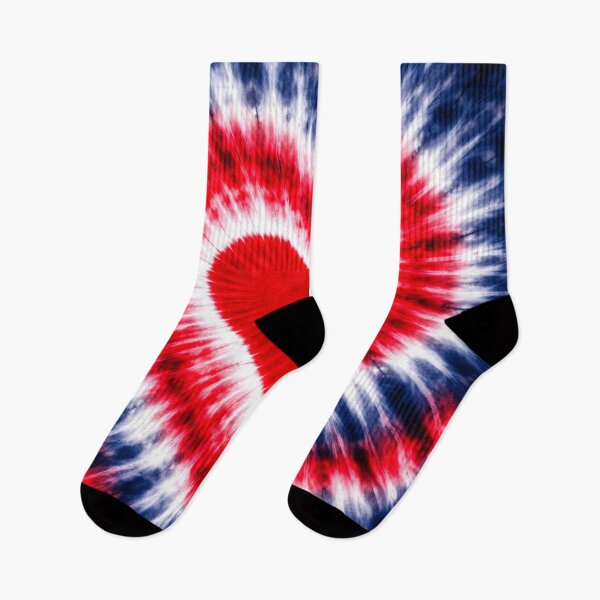 Item preview, Red White & Blue Heart Tie Dye Burst Background – Patriotic Love Spiral Valentine  designed and sold by SezzyDesigns.