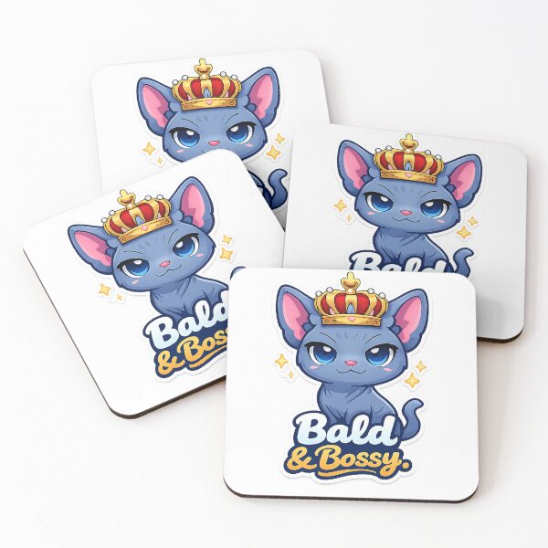 Item preview, Bald & Bossy Cute Cat Queen designed and sold by Furvisors.