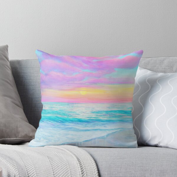 Item preview, Pastel Colorful Coastal beach sunset  designed and sold by Byearion.
