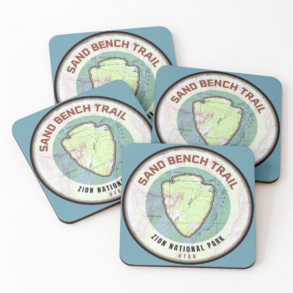 Item preview, Zion Souvenir Map - Sand Bench Trail designed and sold by Willz Designz.