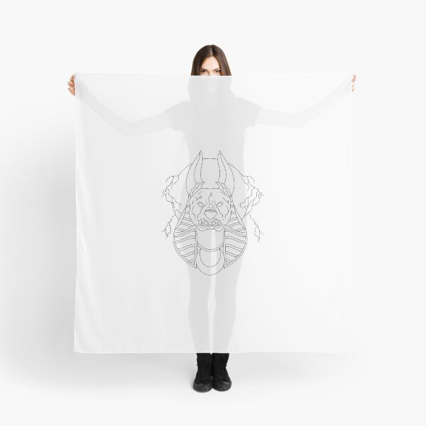Item preview, Sacred Pit Bull Tattoo Line Art designed and sold by Color for Balance .