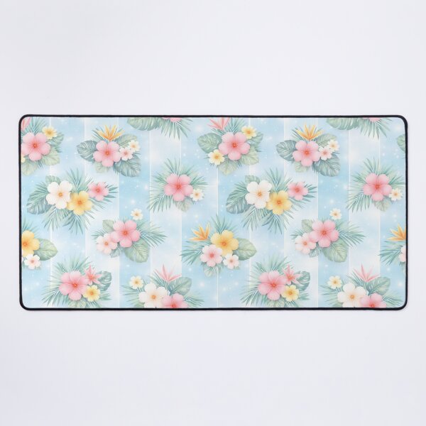 Item preview, Tropical Floral Pattern on Light Blue designed and sold by juthamas8426.