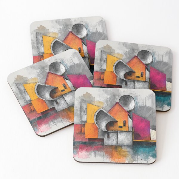 Item preview, Imagining Future Cities Through Geometric Architecture and Vibrant Color Systems designed and sold by OlfactoART Studio.