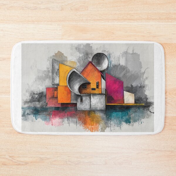 Item preview, Imagining Future Cities Through Geometric Architecture and Vibrant Color Systems designed and sold by OlfactoART Studio.