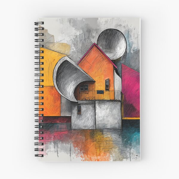 Item preview, Imagining Future Cities Through Geometric Architecture and Vibrant Color Systems designed and sold by OlfactoART Studio.