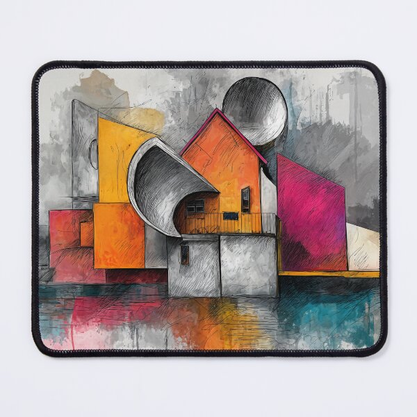 Item preview, Imagining Future Cities Through Geometric Architecture and Vibrant Color Systems designed and sold by OlfactoART Studio.