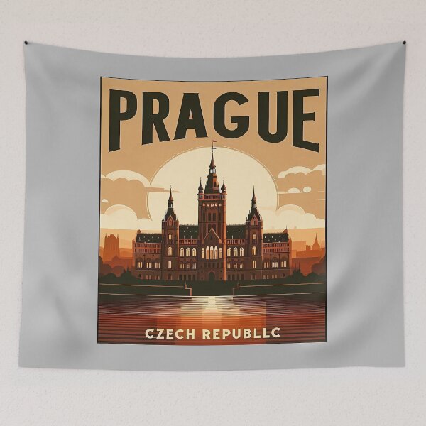 Item preview, Prague Czech Republic Travel Poster 1 designed and sold by sky11PP.