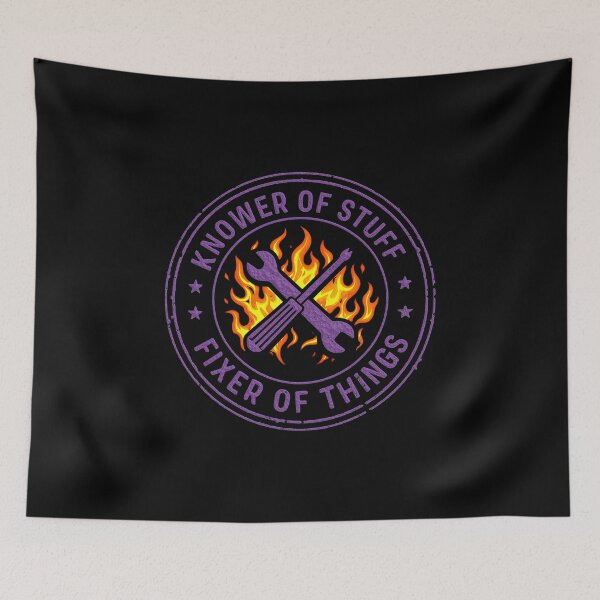 Item preview, Knower of Stuff Fixer of Things designed and sold by gear-posters.