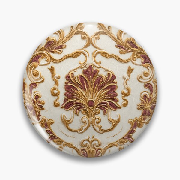 Item preview, Luxurious Baroque Gold Ornament on Ivory designed and sold by Jirka Svetlik, Studio Illuvision.