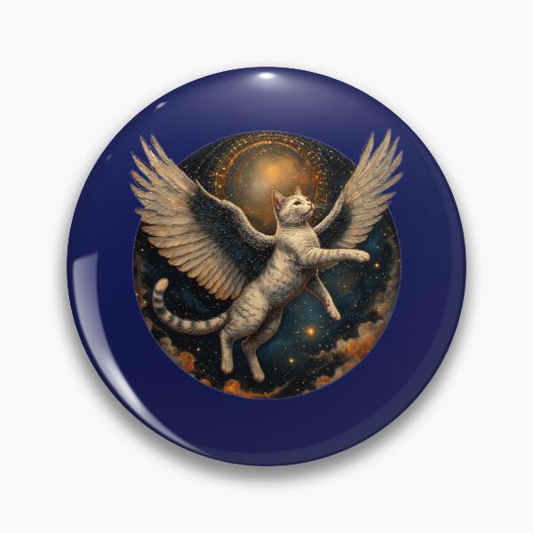 Item preview, Cat Angel flying in the starry sky. designed and sold by Natalia-Vlad.