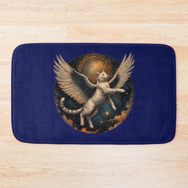 Item preview, Cat Angel flying in the starry sky. designed and sold by Natalia-Vlad.