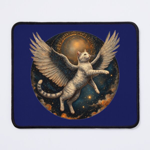 Item preview, Cat Angel flying in the starry sky. designed and sold by Natalia-Vlad.