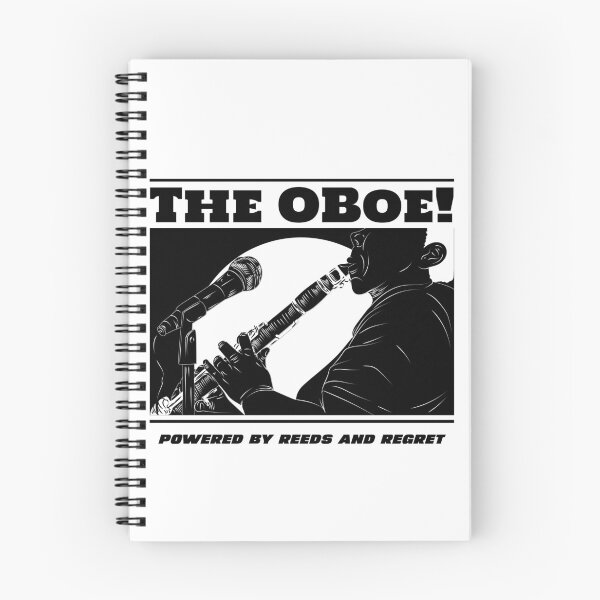 Item preview, The Oboe Powered By Reeds And Regret T-shirt designed and sold by BdawgsFactory.