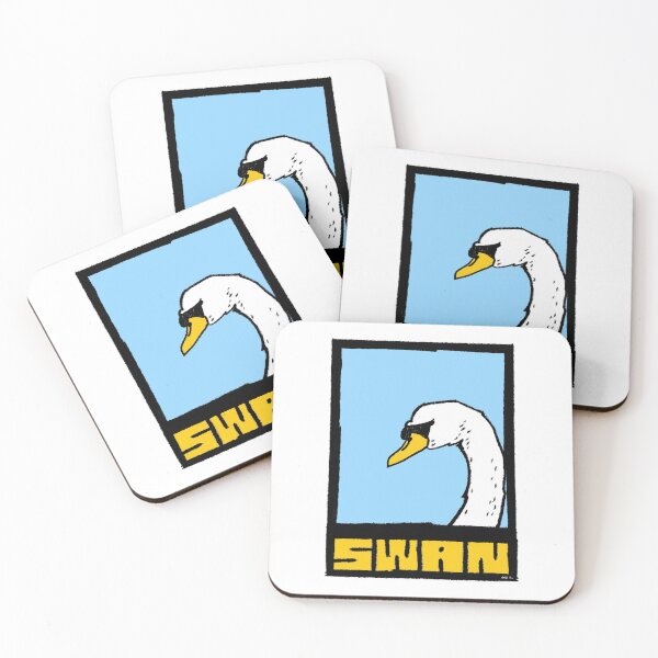 Item preview, Swan, Swans – Bold Pop Art - Bird art Illustration by GW-ART designed and sold by GWARTGB.