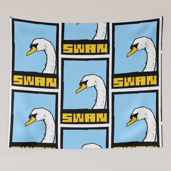 Item preview, Swan, Swans – Bold Pop Art - Bird art Illustration by GW-ART designed and sold by GWARTGB.