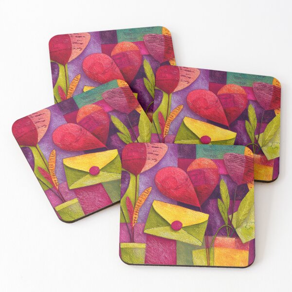 Item preview, Valentine's Day Celebration with Abstract Flowers Letters and Bold Geometric Colors designed and sold by OlfactoART Studio.