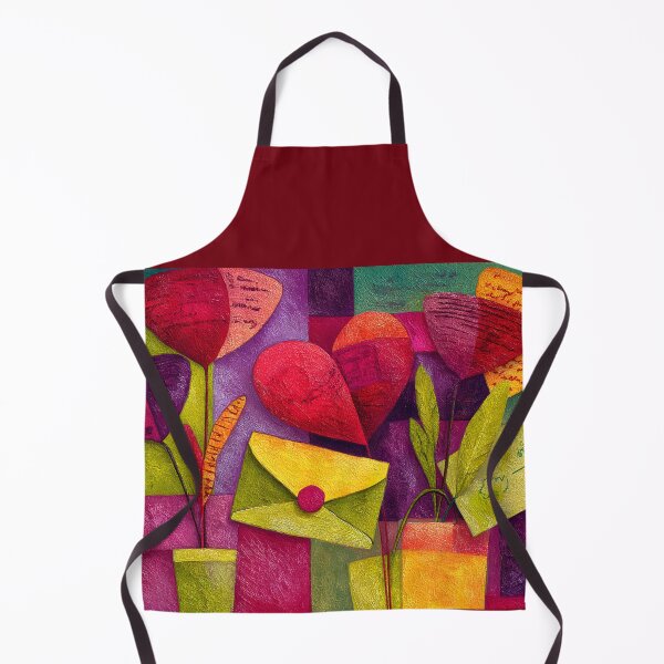 Item preview, Valentine's Day Celebration with Abstract Flowers Letters and Bold Geometric Colors designed and sold by OlfactoART Studio.