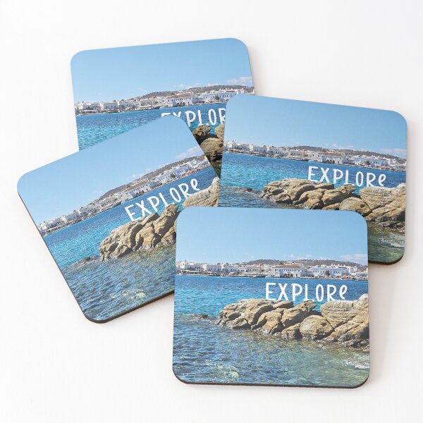 Item preview, Explore.... View from Mykonos looking over water designed and sold by CHASAcreative.